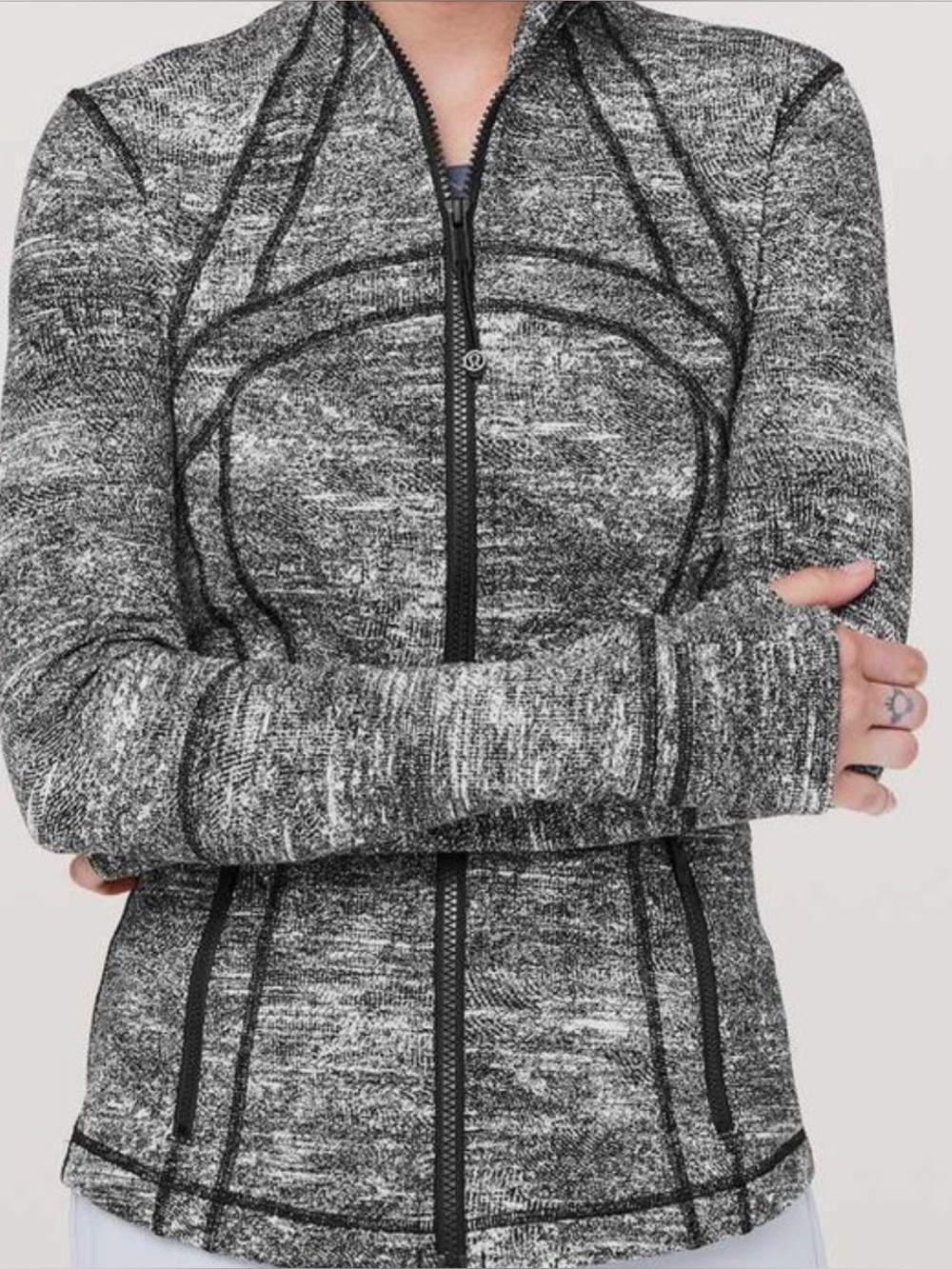 EUC- Lululemon Define Jacket, Rush Jacquard Pattern, Size 6